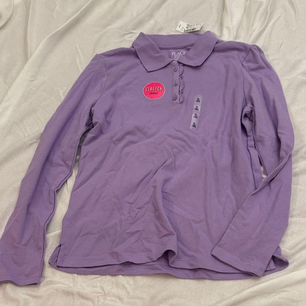 The Children's Place Lavender Polo Shirt